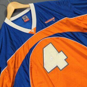 Vokal Jersey Men's 2XL Blue/Orange #4 Short Sleeve Football Streetwear